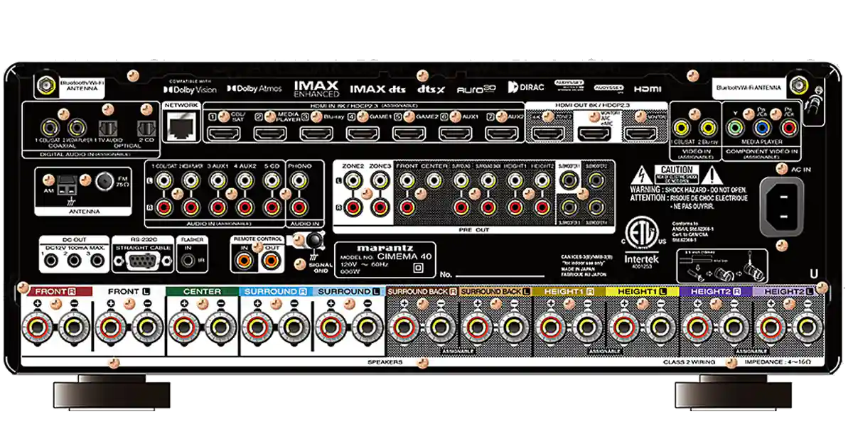 Marantz Cinema 40 A/V kotiteatterivahvistin